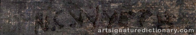 Authentic signature by Newell Convers WYETH on Painting/Watercolour artwork