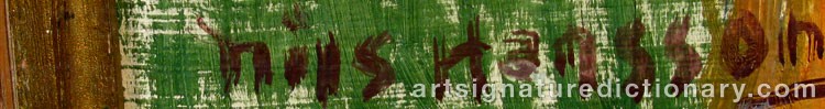 Signature by Nils HANSSON