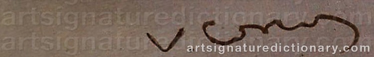 Authentic signature by Vittorio Matteo CORCOS on Painting/Watercolour artwork