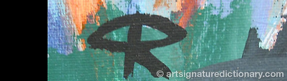 Authentic signature by Philippe ROYER on  artwork