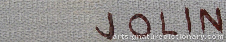 Signature by Einar JOLIN