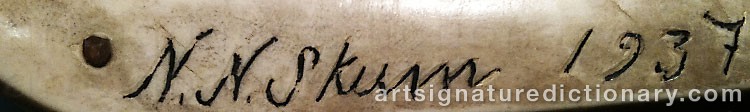 Signature by Nils Nilsson (Sami Artist) SKUM