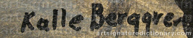 Signature by Kalle BERGGREN