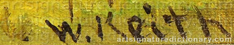 Authentic signature by William KEITH on Painting/Watercolour artwork