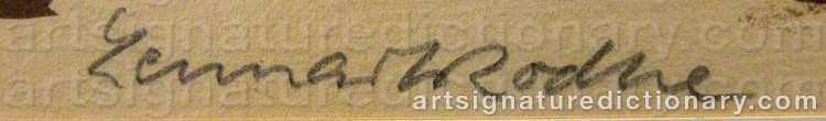 Signature by Lennart RODHE