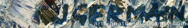 Authentic signature by Jacques GERMAIN on artwork