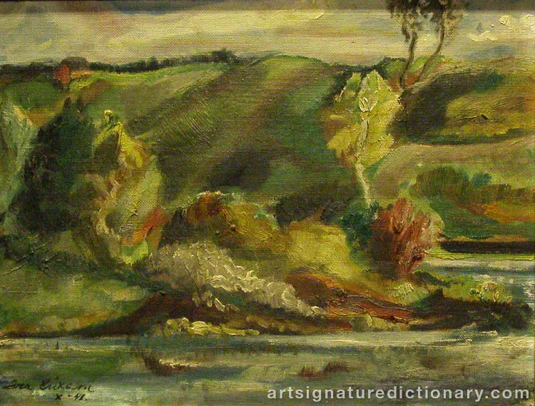 Close-up details showing Sven ‘X:et’ ERIXSON signature forgery characteristics