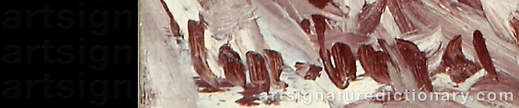 Authentic signature by David LAN-BAR on Painting/Watercolour artwork