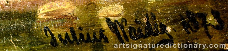 Signature by Julius WEIDIG