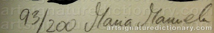 Signature by Maria Manuela VINTILESCU