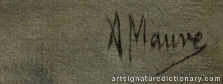 Signature by Anton MAUVE