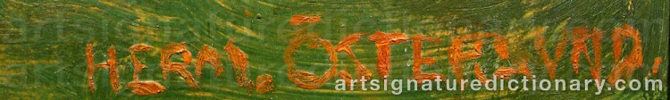 Signature by Herman ÖSTERLUND