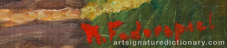 Authentic signature by Kai FEDERSPIEL on  artwork