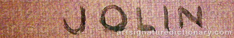 Signature by Einar JOLIN