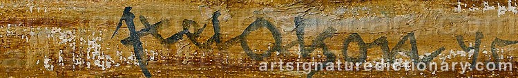 Signature by Axel OLSON