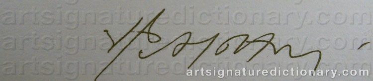 Signature by Ragnar Von HOLTEN