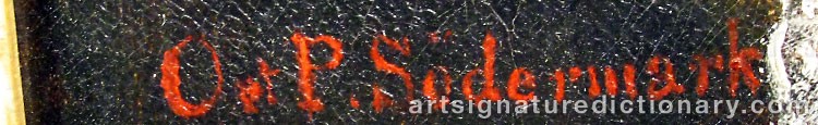 Signature by Olof Johan SÖDERMARK