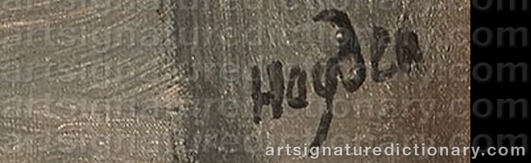 Signature by Henri HAYDEN
