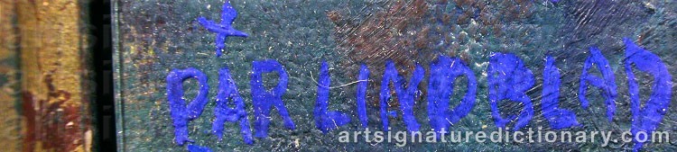Signature by Pär LINDBLAD