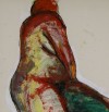 Close-up details showing Egon SCHIELE signature forgery characteristics