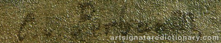 Authentic signature by Carl Von PERBANDT on Painting/Watercolour artwork