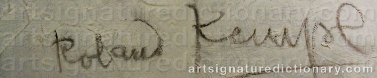 Signature by Roland KEMPE