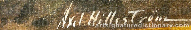 Signature by Axel HILLESTRÖM