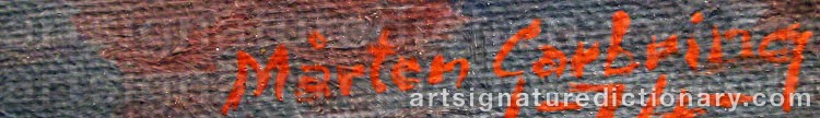 Signature by Mårten GARBRING