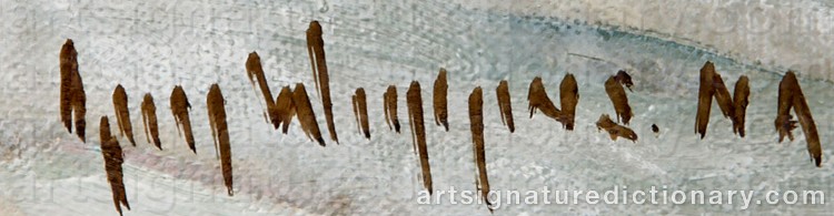 Authentic signature by Guy Carleton WIGGINS on Painting/Watercolour artwork