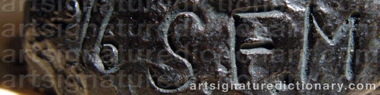 Authentic signature by Sonja Ferlov MANCOBA on  artwork