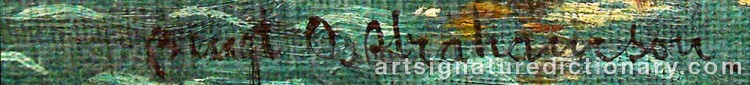 Signature by Bengt Olov ‘Bengt O.’ ABRAHAMSSON