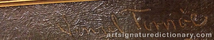 Authentic signature by Wenzel Ulrik TORNÖE on Painting/Watercolour artwork