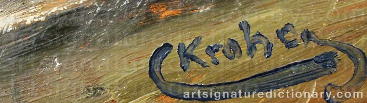 Signature by Christian KROHG