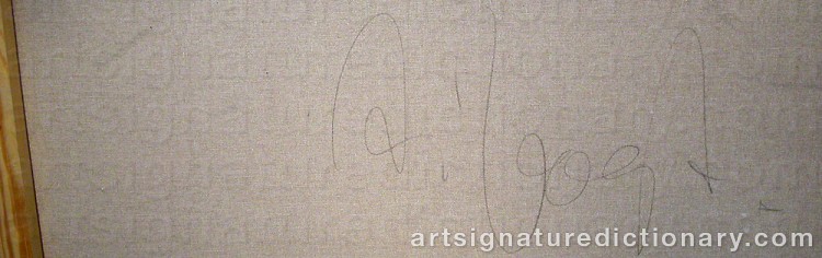 Authentic signature by Alexandra VOGT on Painting/Watercolour artwork