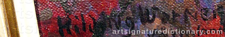 Signature by Hilding WERNER