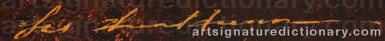 Authentic signature by LU ZHEN-HUAN on Painting/Watercolour artwork