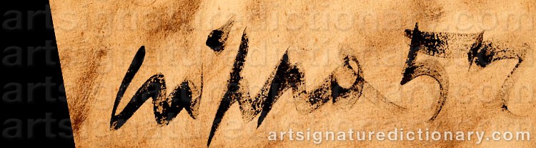 Authentic signature by Roberto Gaetano CRIPPA on artwork