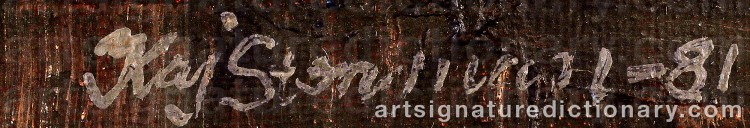 Authentic signature by Kaj STENMAN on Painting/Watercolour artwork