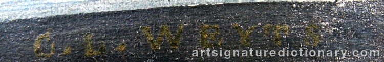 Authentic signature by Carolus Ludovicus WEYTS on  artwork