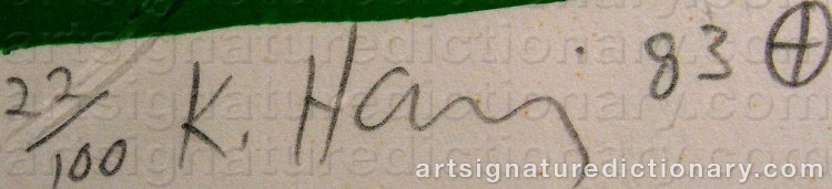 Signature by Keith HARING