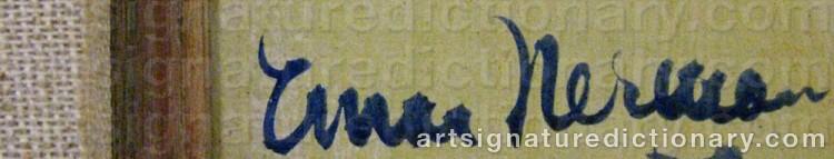 Signature by Einar NERMAN