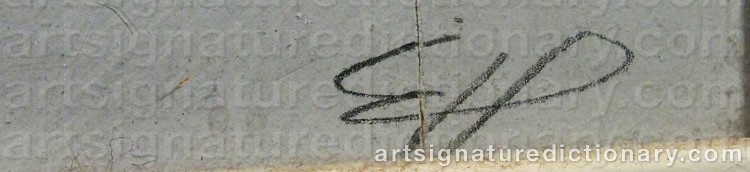Signature by Einar HYLANDER