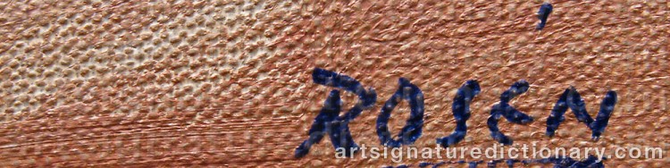 Signature by Kjell ROSÉN