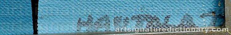 Authentic signature by Jorma HAUTALA on Painting/Watercolour artwork