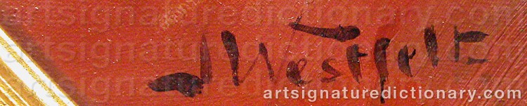 Signature by Ingeborg WESTFELT-EGGERTZ