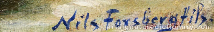 Signature by Nils The Younger FORSBERG