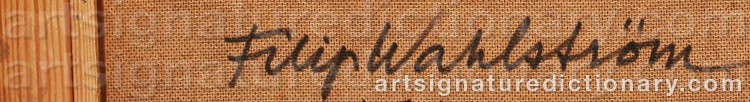 Signature by Filip WAHLSTRÖM