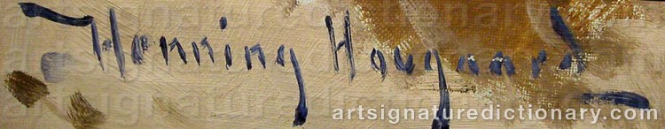 Signature by Henning HOUGAARD