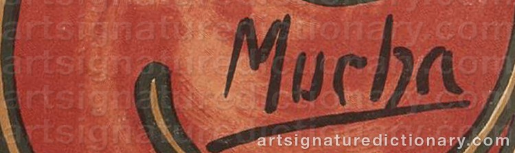 Signature by Alphonse MUCHA