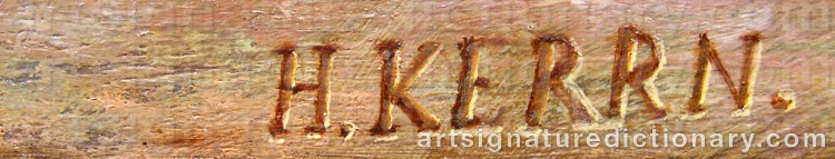 Proven forgery of Hansine KERRN-ECKERSBERG signature - counterfeit example